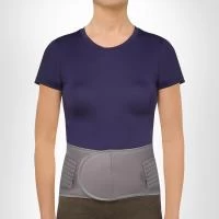 Корсет пояснично-крестцовый для поддержки спины с ребрами жесткости (6 ребер) SL B03 "Интерлин" (M, серый) Корсет пояснично-крестцовый для поддержки спины с ребрами жесткости (6 ребер) SL B03 "Интерлин" (M, серый)